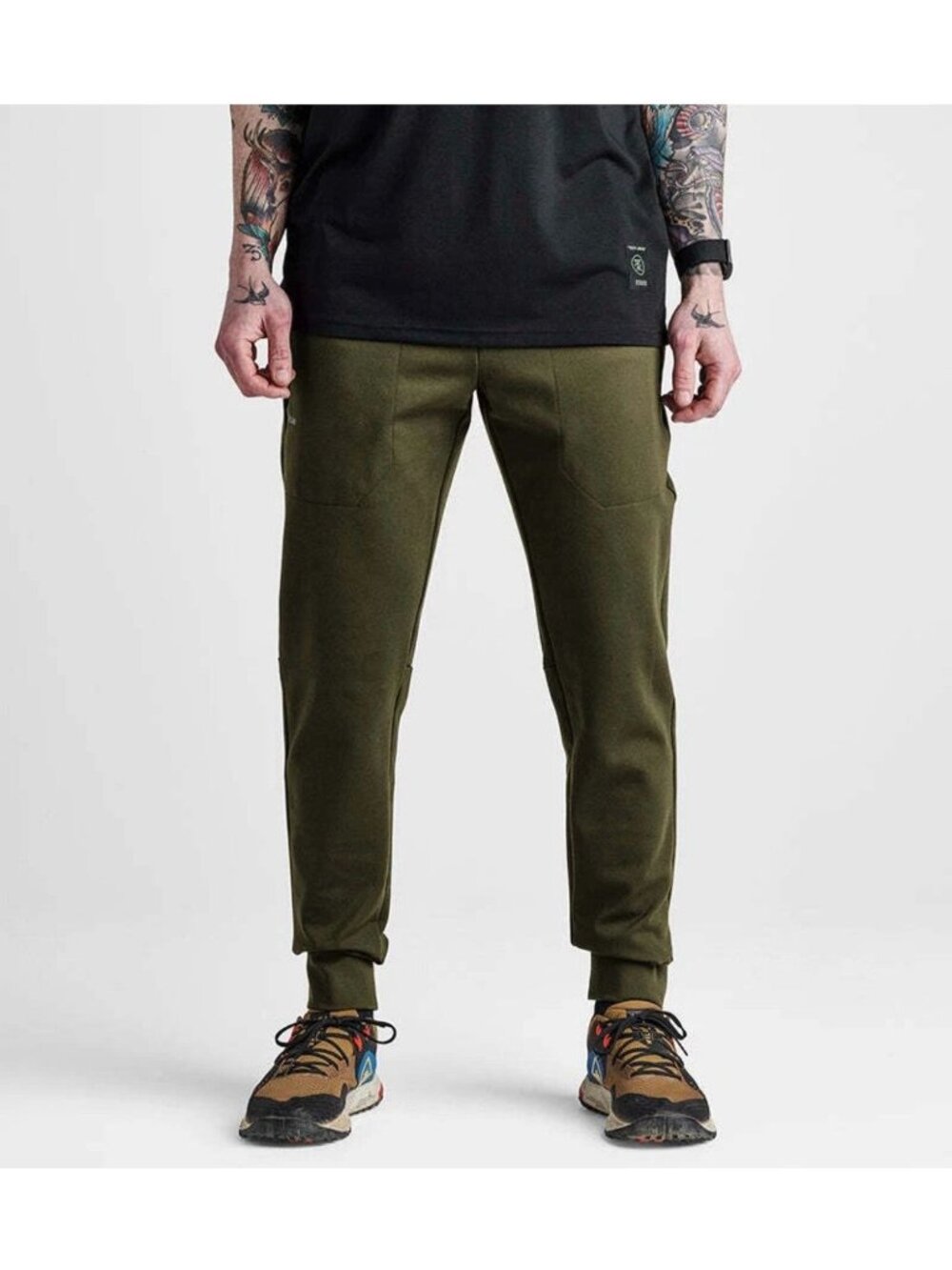 Roark El Morro Fleece Pant Military Green Run Amok Mens Joggers Sz M Granola